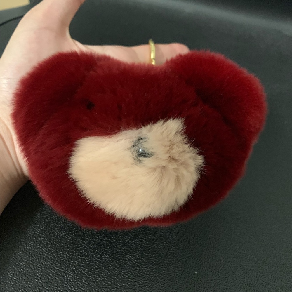 Michael Kors rabbit fur key chain